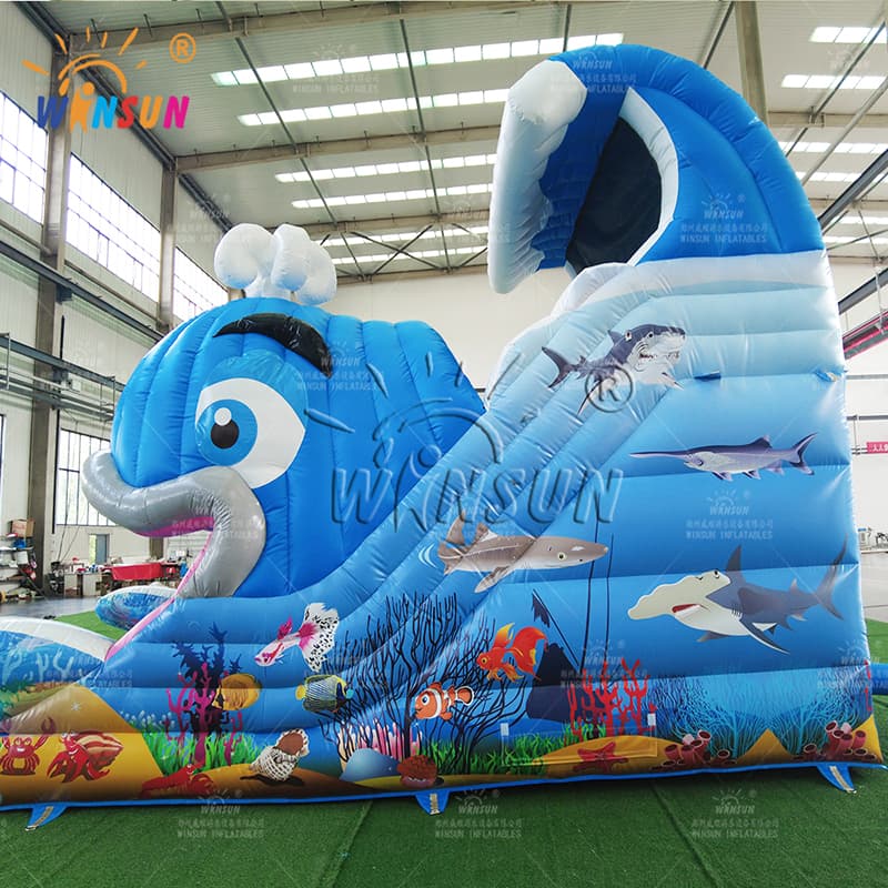 Fun Inflatable Whale Slide