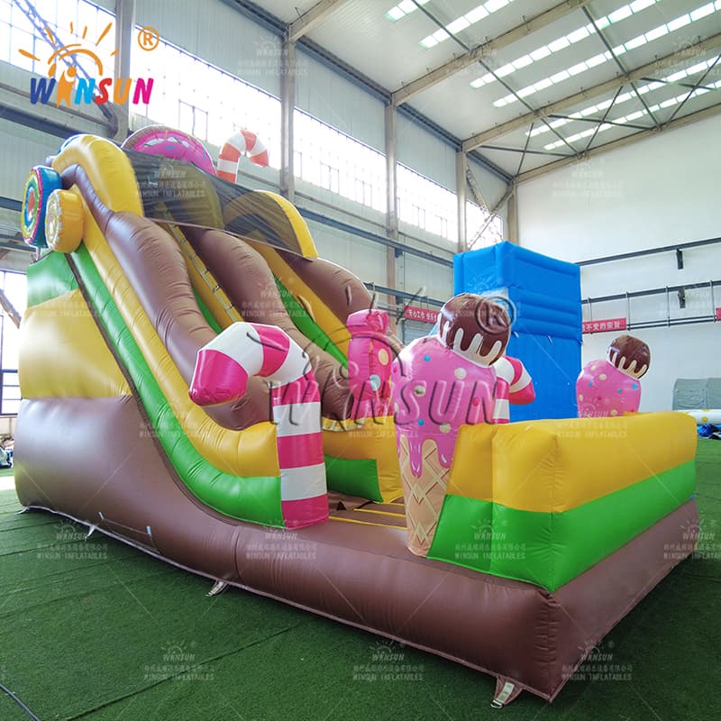 Candy-themed Inflatable Dry Slide