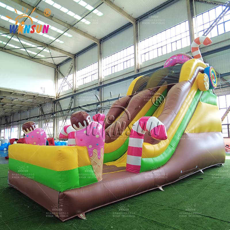 Candy-themed Inflatable Dry Slide