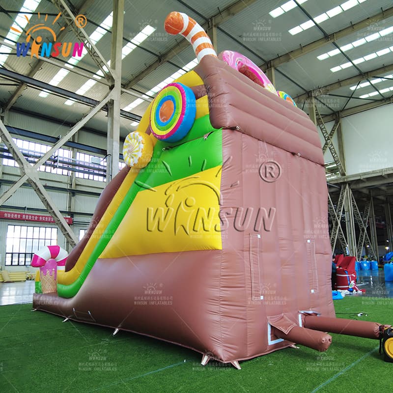 Candy-themed Inflatable Dry Slide