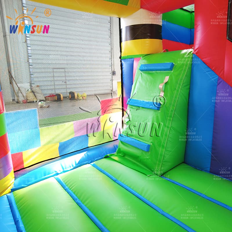 Inflatable Lego Blocks Combo with Dry Slide