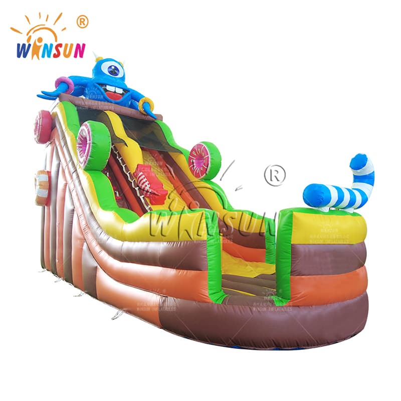 Candy Monster Themed Inflatable Slide