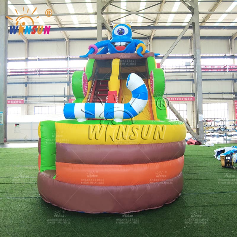 Candy Monster Themed Inflatable Slide