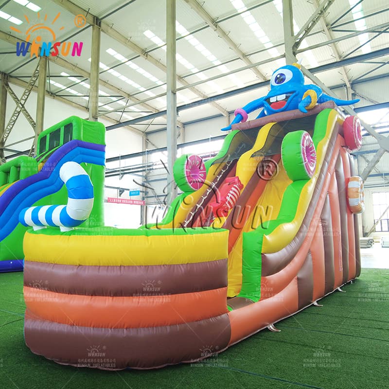 Candy Monster Themed Inflatable Slide