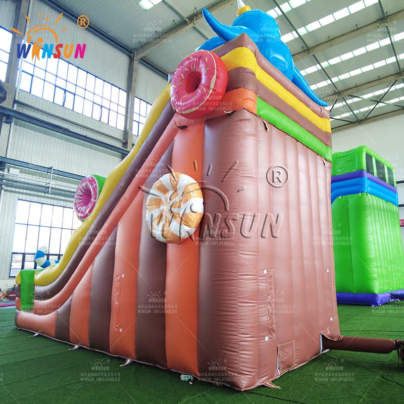 Candy Monster Themed Inflatable Slide