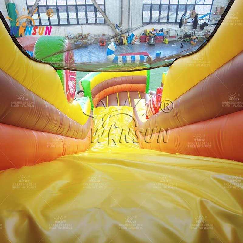 Candy Monster Themed Inflatable Slide