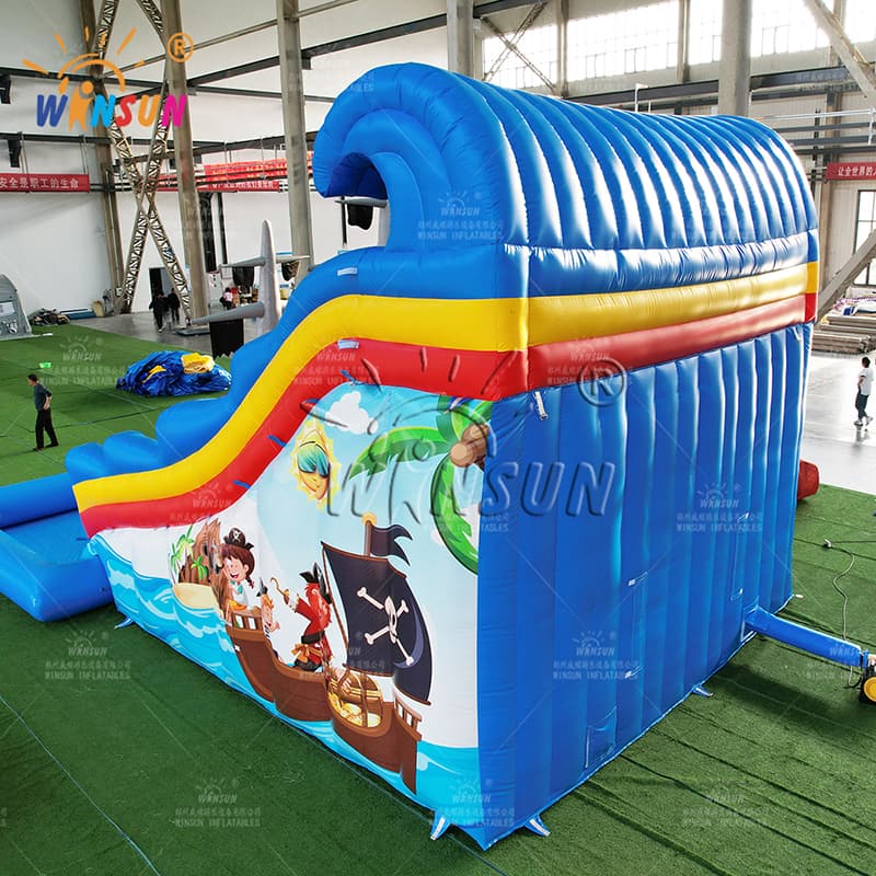 Pirate_themed Inflatable Water Slide with Pool