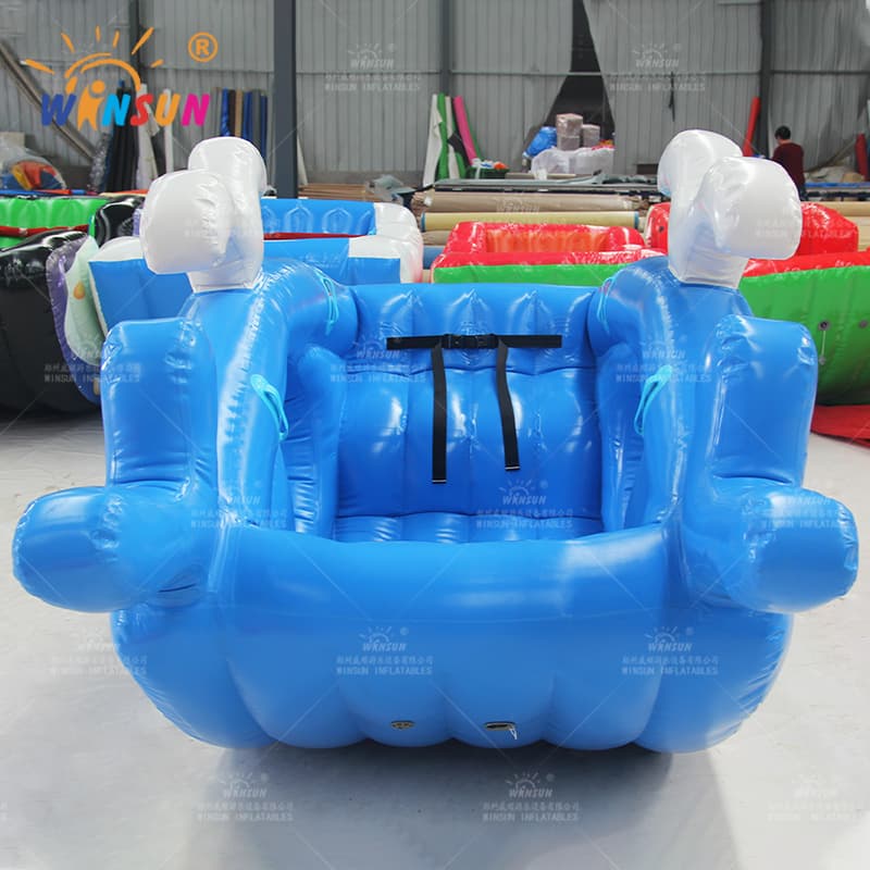 Whale Theme Inflatable Air Viking Seesaw Ride