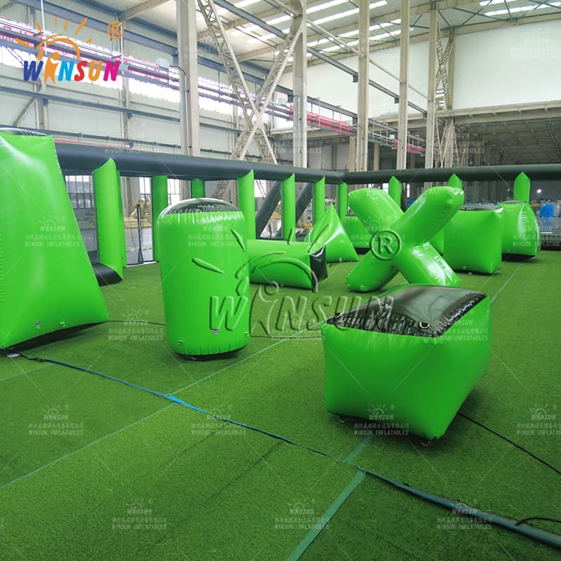 Commercial Inflatable Paintball Bunkers Field