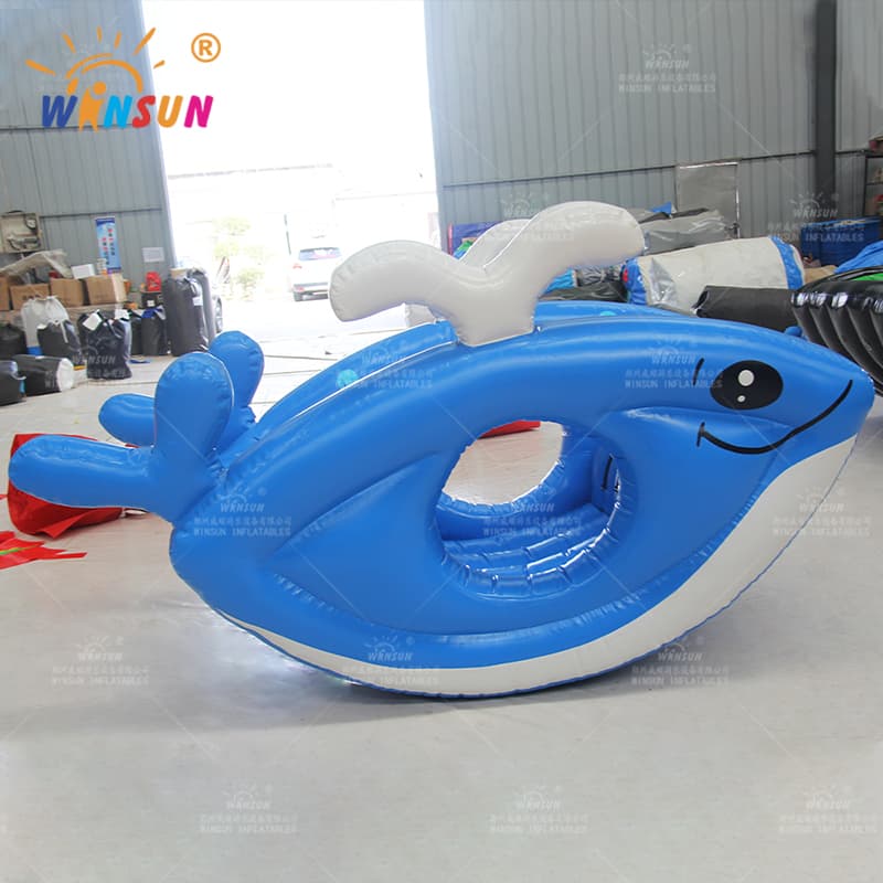 Whale Theme Inflatable Air Viking Seesaw Ride