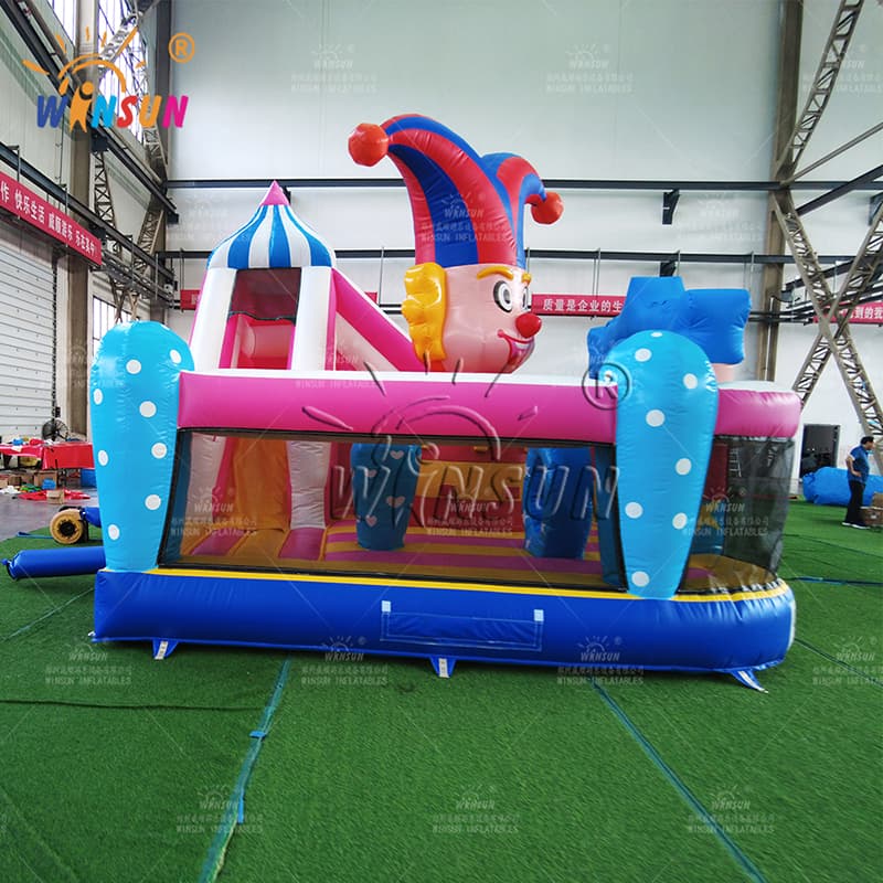 Lovely Circus Clown Inflatable Bounce House