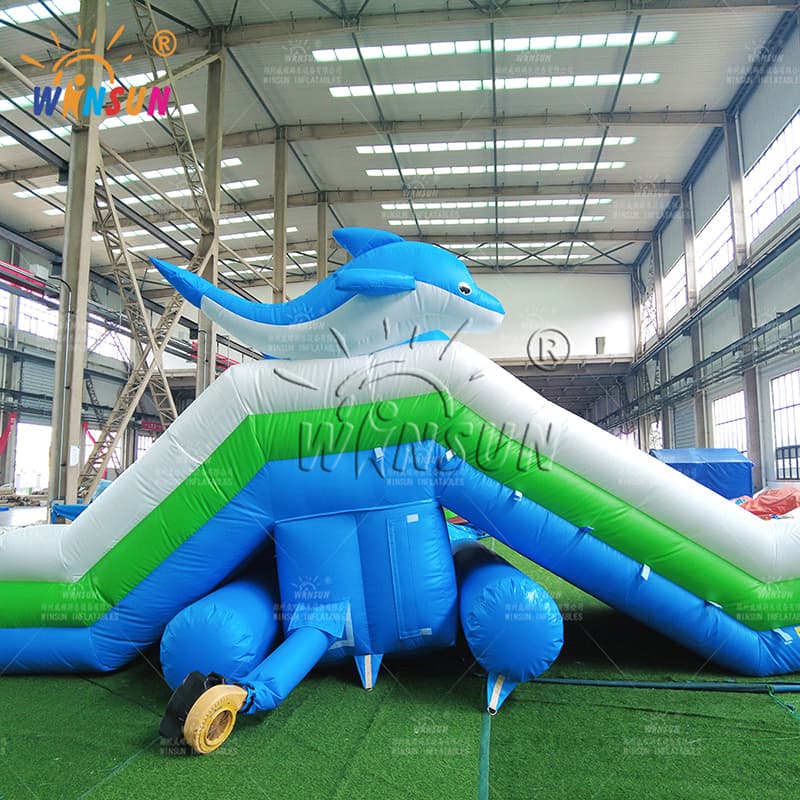 Inflatable Dolphin Water Slide Outdoor