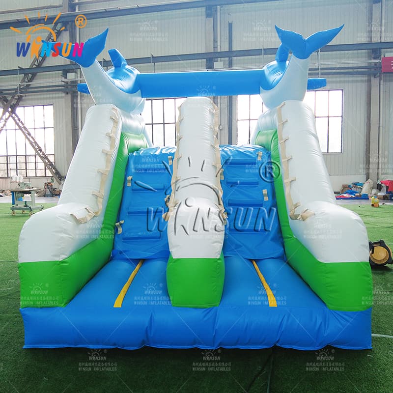 Inflatable Dolphin Water Slide Outdoor