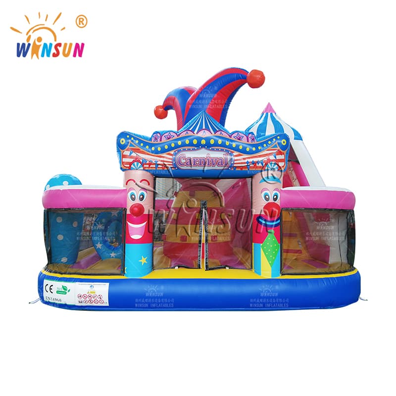 Lovely Circus Clown Inflatable Bounce House