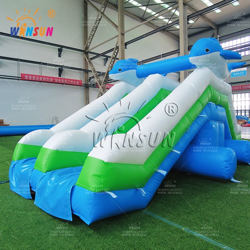 Inflatable Dolphin Water Slide Outdoor