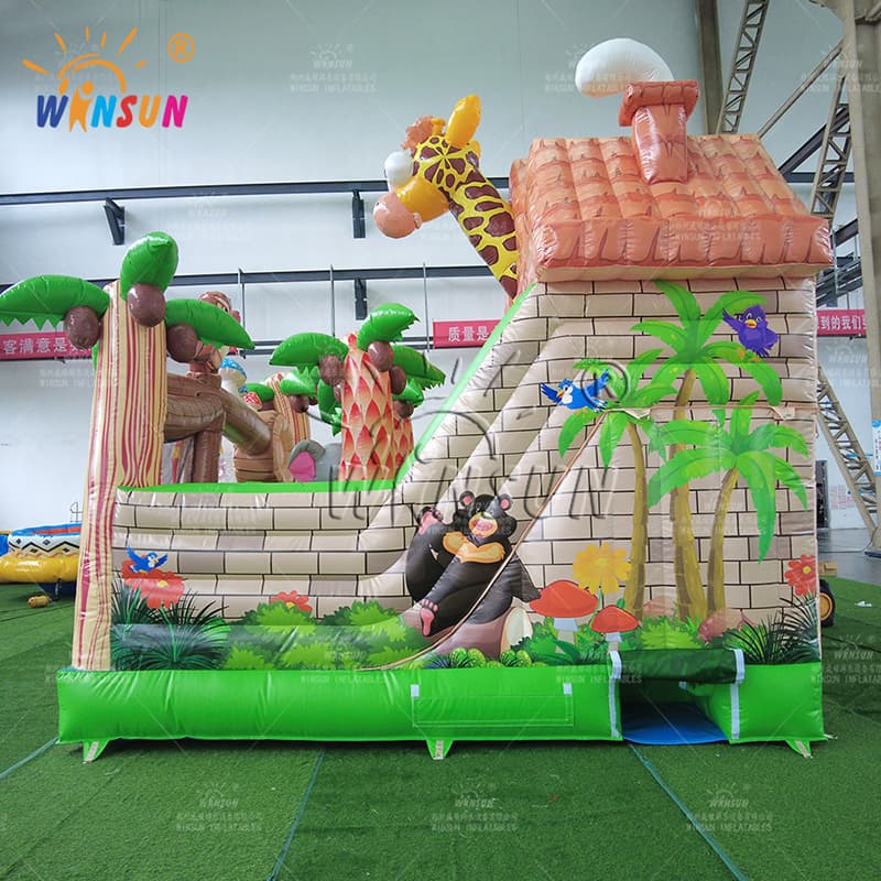 Rainforest Inflatable Castle Jungle Combo