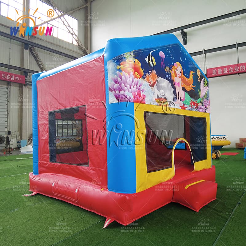 5-in-1 Inflatable Combo Kids Bouncy Castle Jumpers