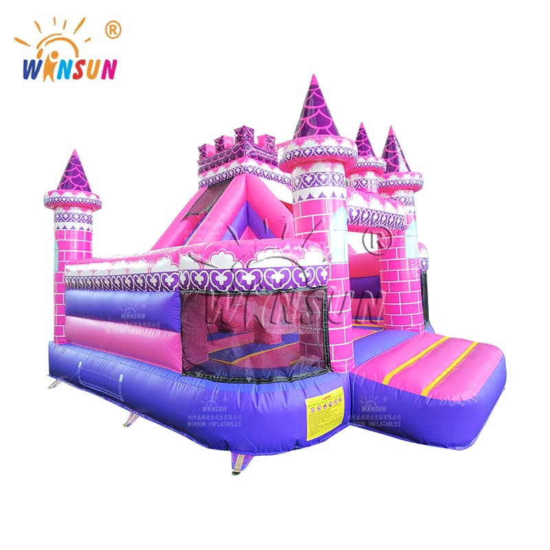 Pink Princess Bounce House Commercial Inflatable