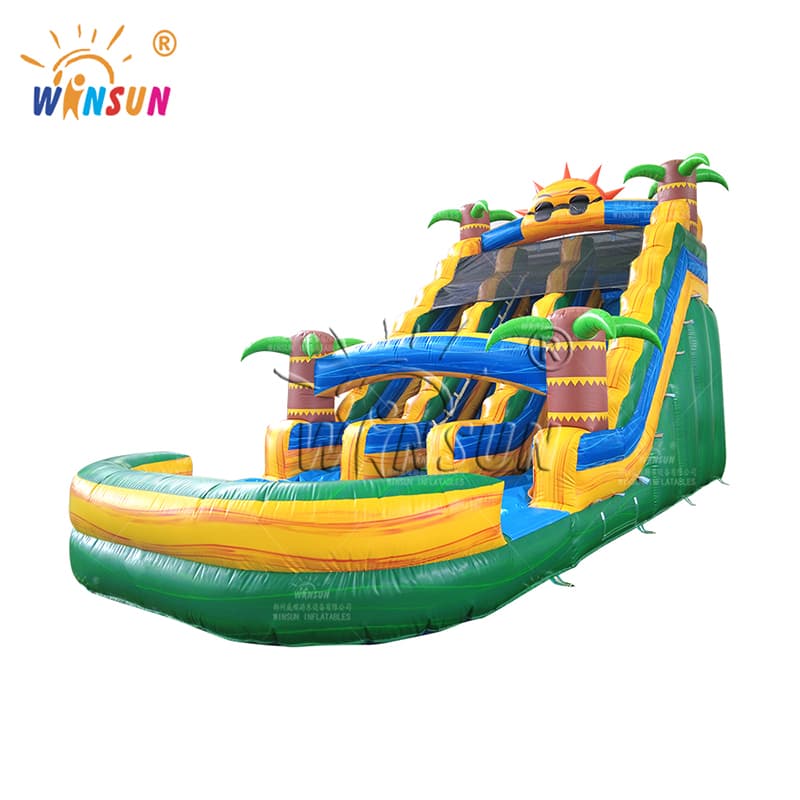 Sun Double Lane Commercial Marble Water Slide