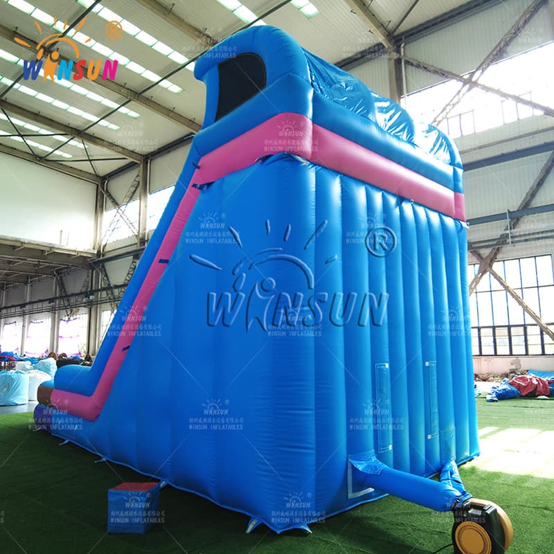 Inflatable Double Water Slide with Pool