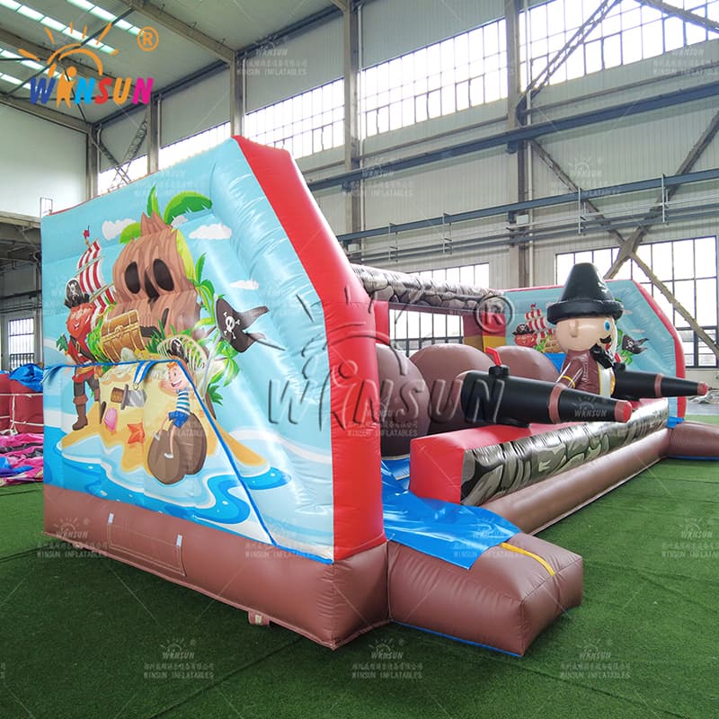 Pirate Inflatable Wipe Out Interactive Game