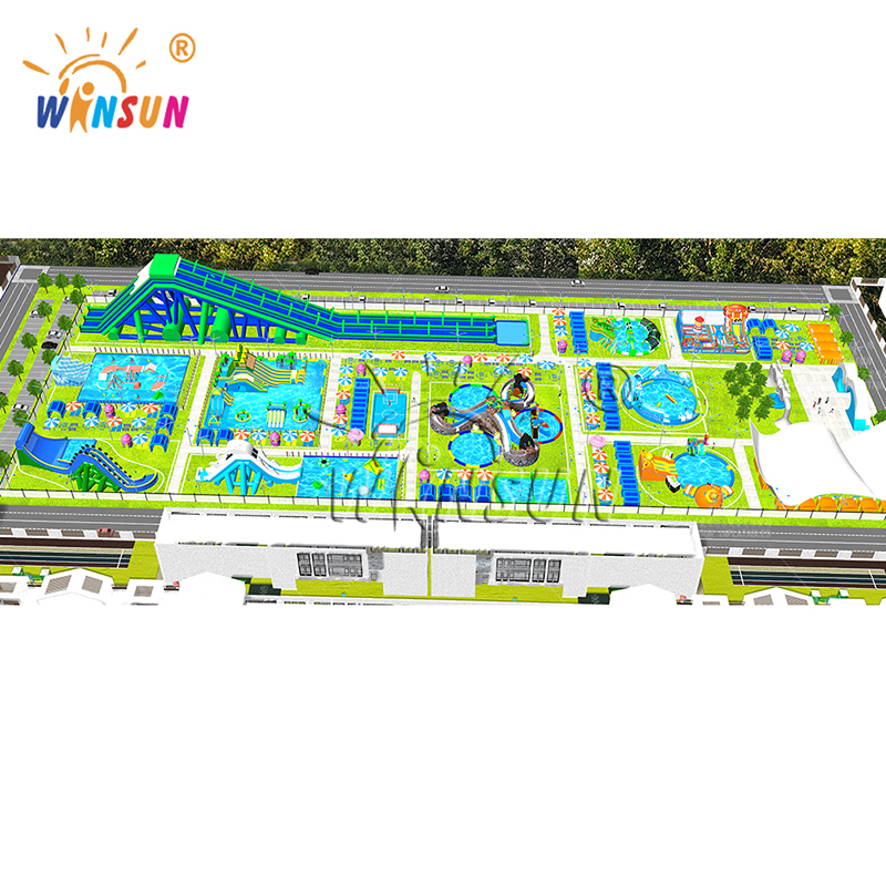 Giant Inflatable Land Water Park Outdoor Project