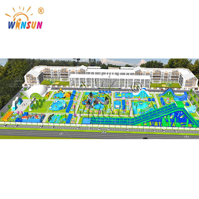 Giant Inflatable Land Water Park Outdoor Project