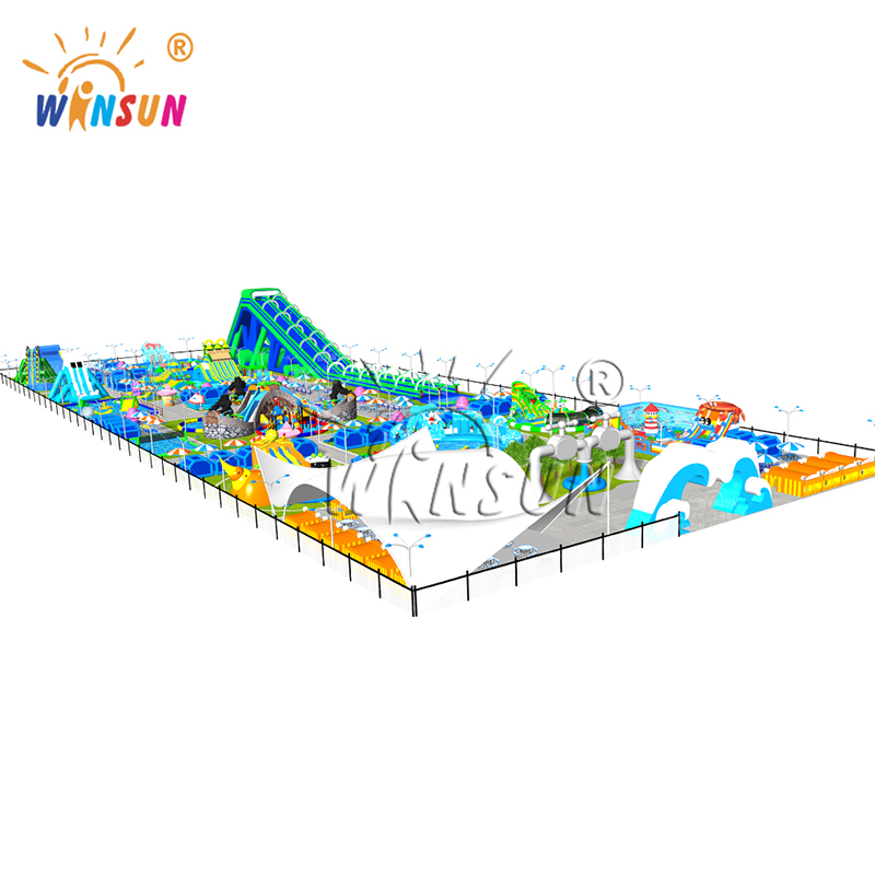 Giant Inflatable Land Water Park Outdoor Project