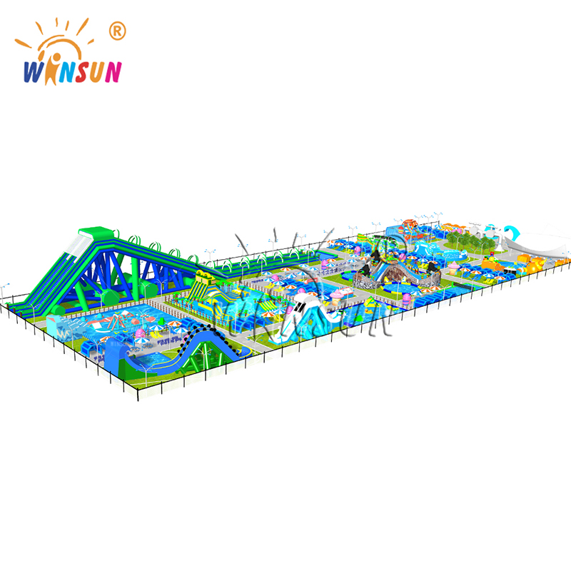 Giant Inflatable Land Water Park Outdoor Project