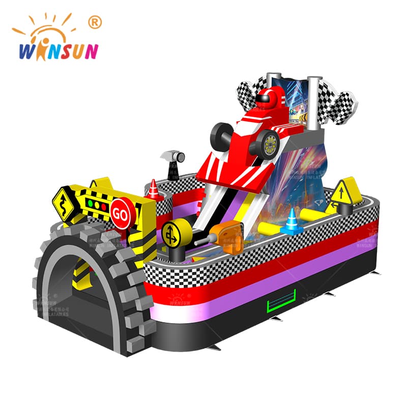 Commercial Inflatable Race Car Combo