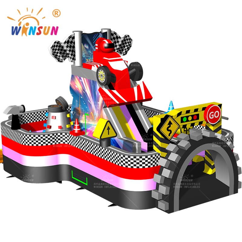 Commercial Inflatable Race Car Combo