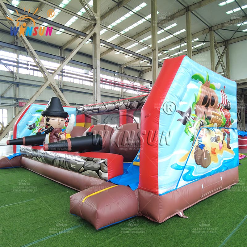 Pirate Inflatable Wipe Out Interactive Game