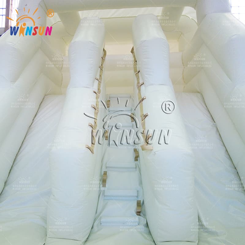 Dual Lane Inflatable Dry Slide for kids