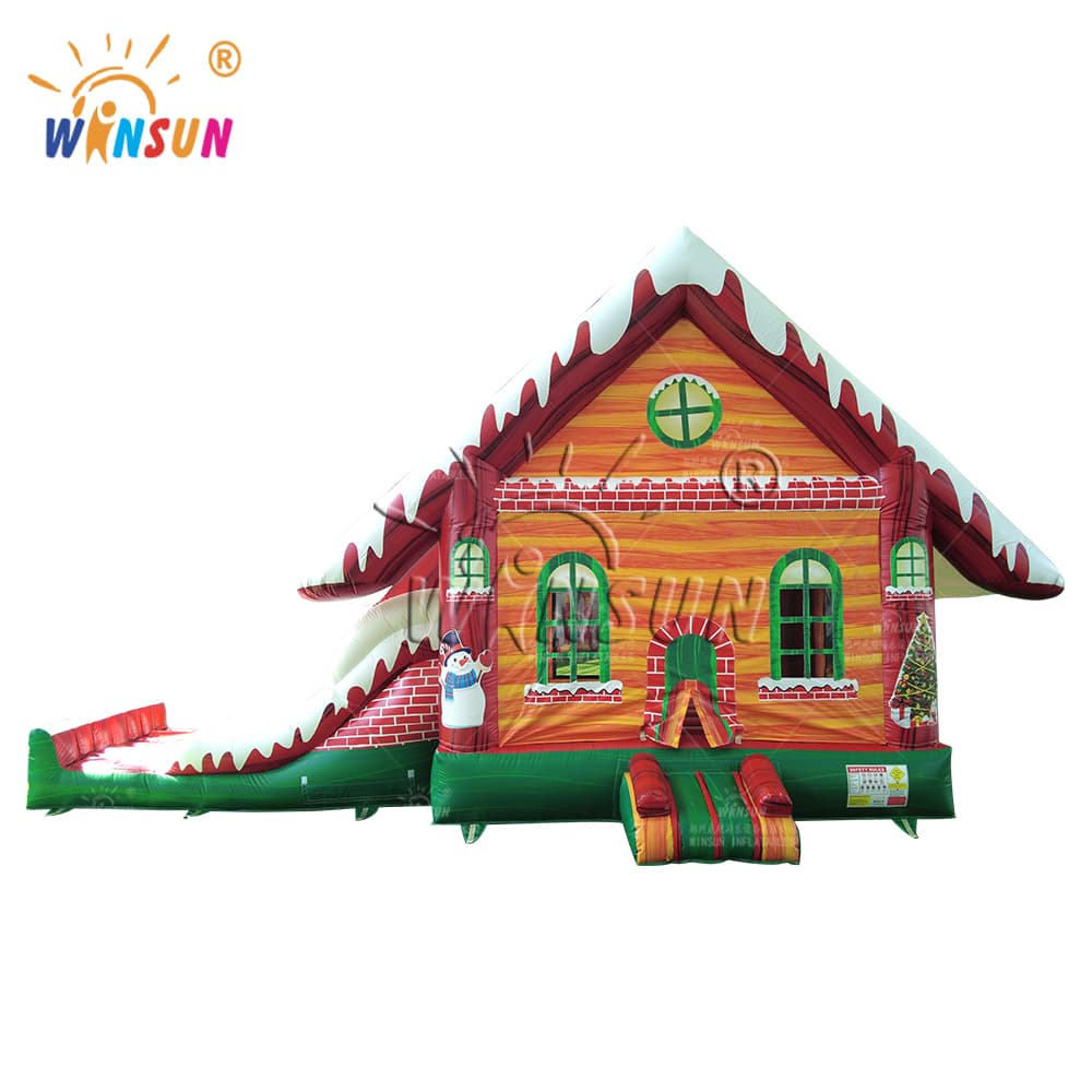 Christmas Bounce House and Slide Inflatable Combo