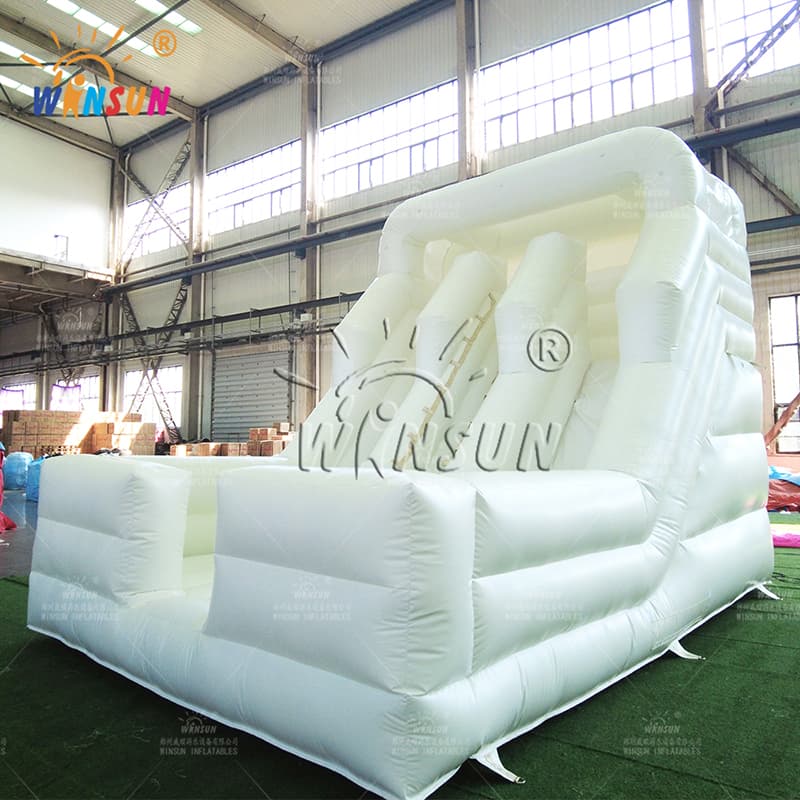 Dual Lane Inflatable Dry Slide for kids