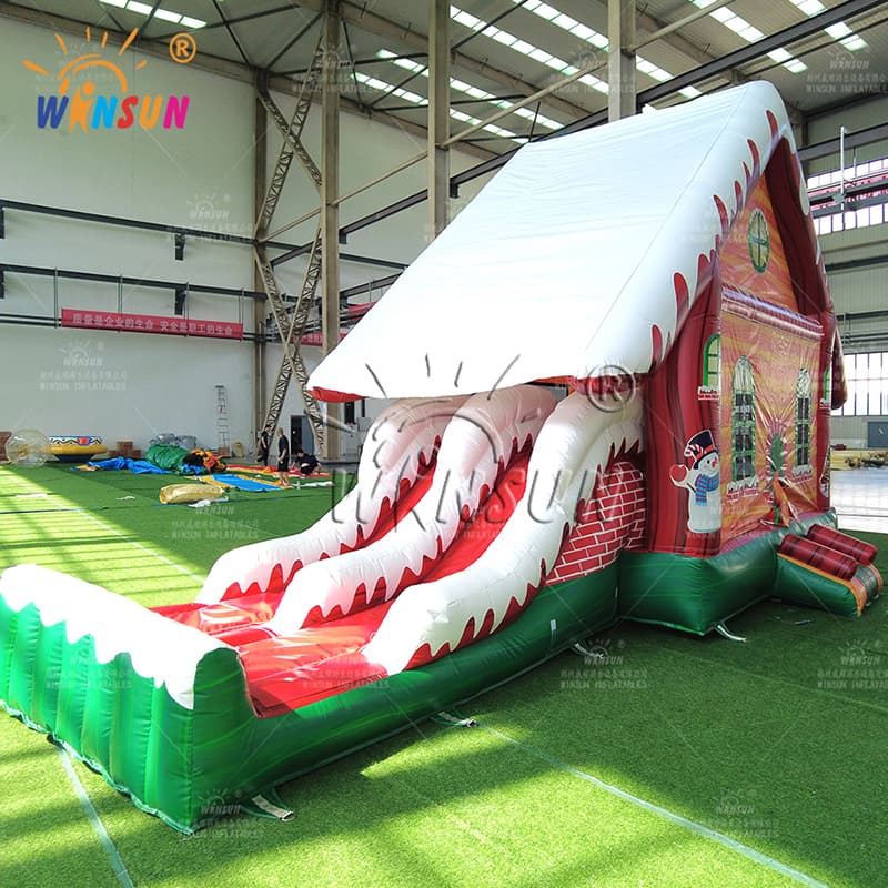 Christmas Bounce House and Slide Inflatable Combo