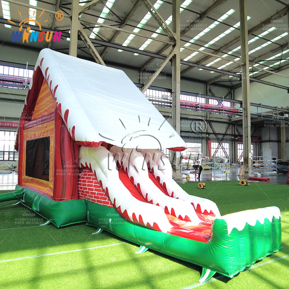 Christmas Bounce House and Slide Inflatable Combo