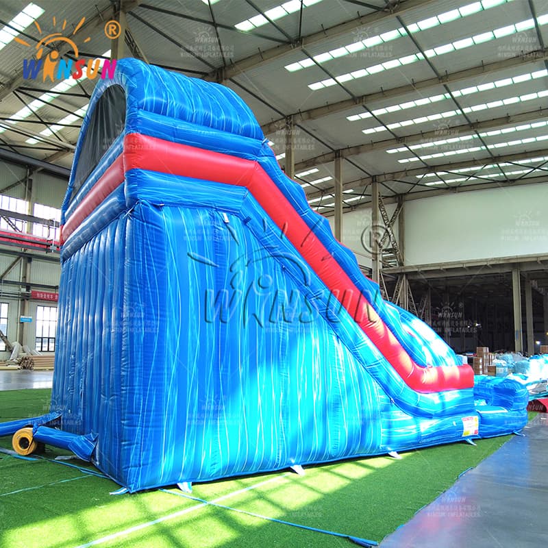 Blue Marble Four Lane Water Slide Outdoor Use