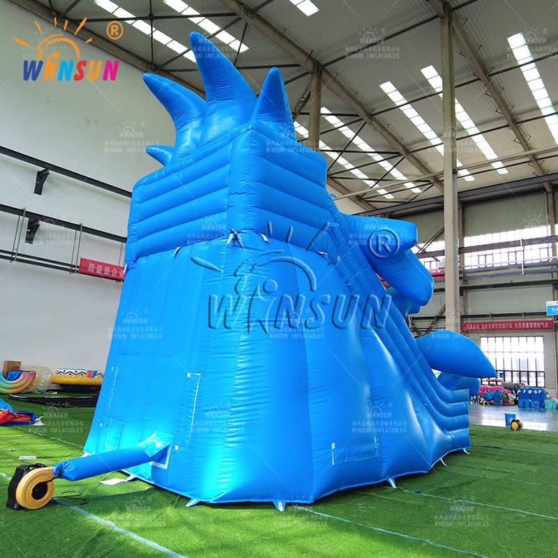 Shark One Lane Inflatable Water Slide For Sale