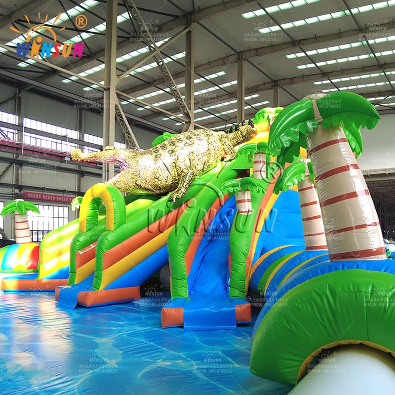 Crocodile Inflatable Aqua Park Wake Island Water Park