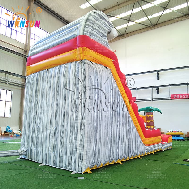 Commercial Coconut Tree Marble Inflatable Slide