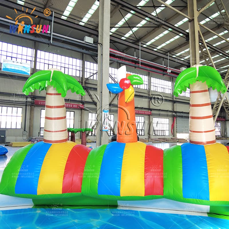 Crocodile Inflatable Aqua Park Wake Island Water Park