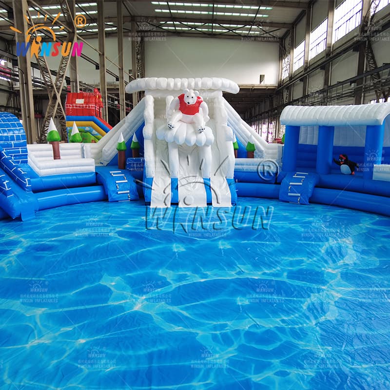 Ice World Inflatable Polar Bear Water Park