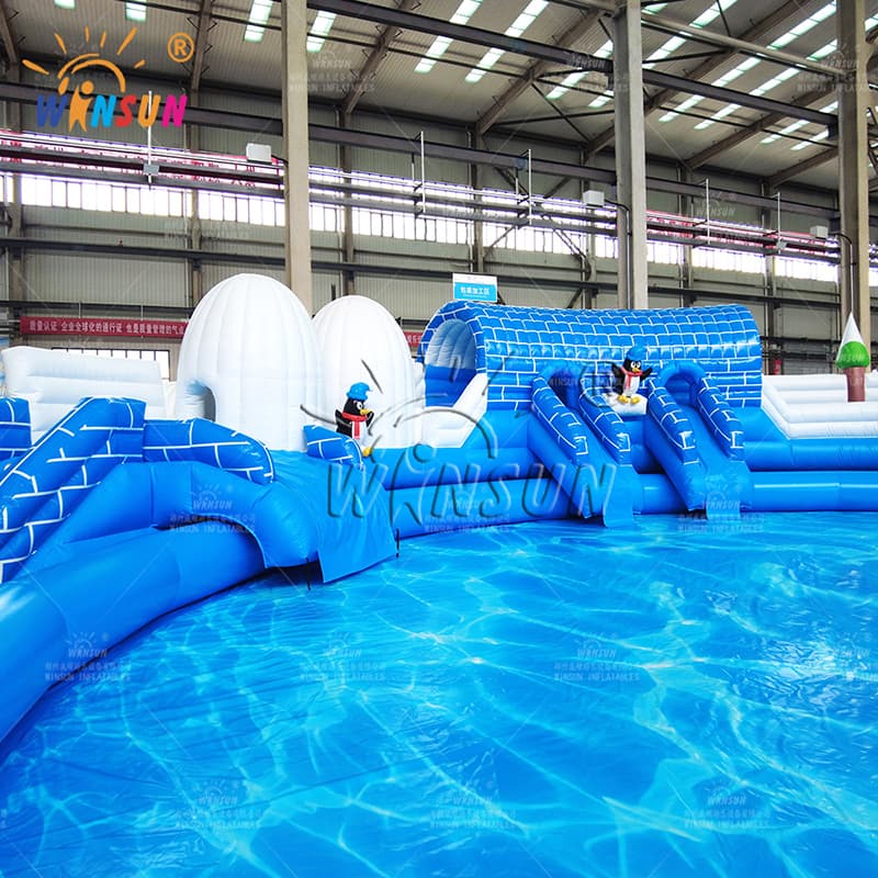 Ice World Inflatable Polar Bear Water Park