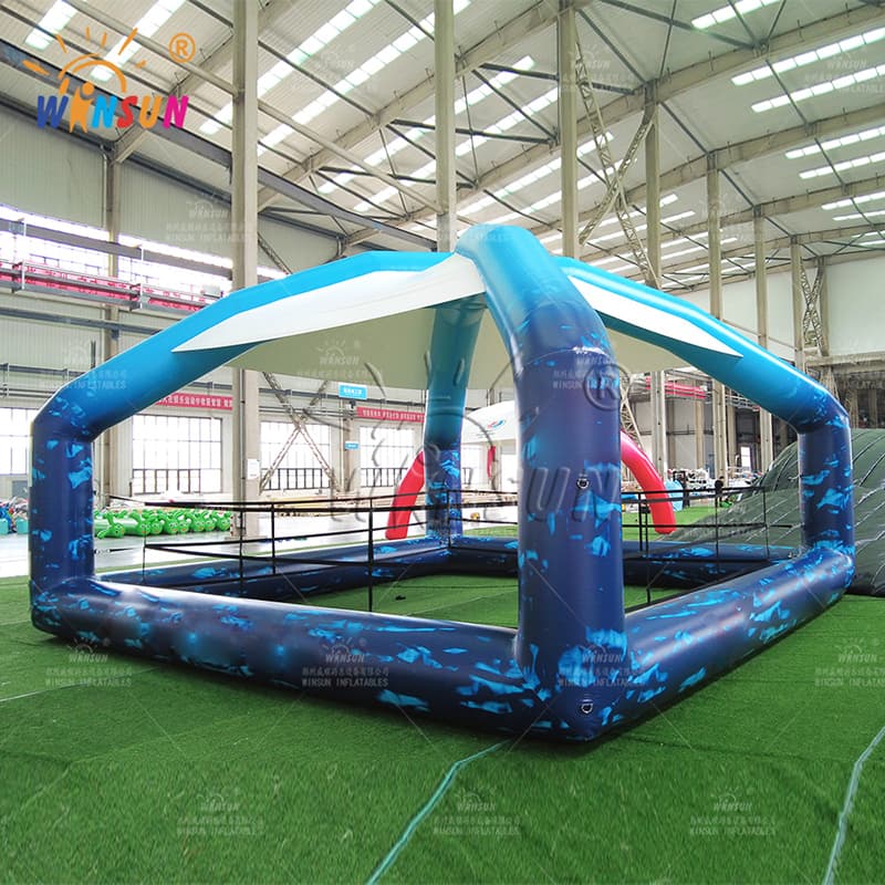 Outdoor Inflatable Boxing Ring with Canopy